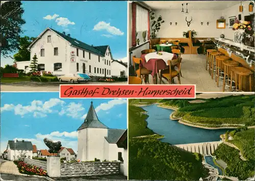 Harperscheid SCHLEIDEN Gasthof Drehsen, Eifel, Mehrbildkarte 1970