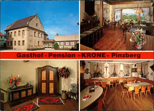 Pinzberg Gasthof Pension KRONE Bes. Fam. Erhard Eger, Oberfranken Region 1970