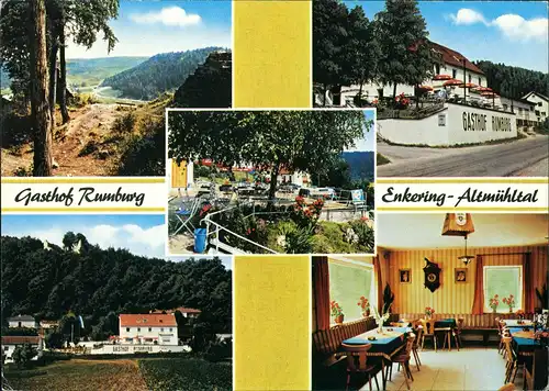 Enkering-Kinding Mehrbild-AK mit Gasthof Rumburg Altmühltal 1970