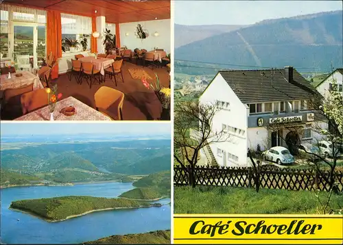 Heimbach (Eifel) CAFÉ SCHOELLER Pension Hasenfeld Innen & Außen 1970