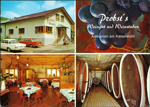 Achkarren-Vogtsburg im Kaiserstuhl Probst Weinstube Weingut Josef Probst   1979