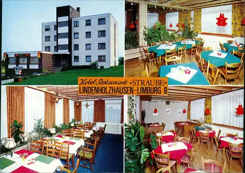 Lindenholzhausen-Limburg (Lahn) Hotel  Frankfurter Strasse Innen & Außen 1975