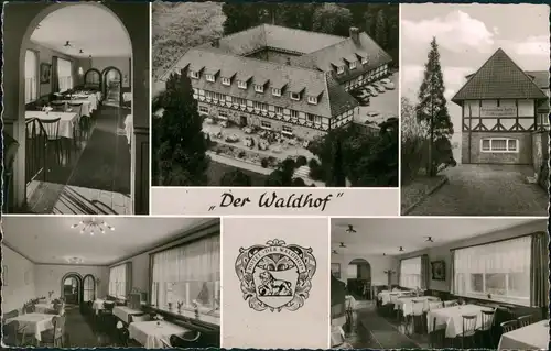Ansichtskarte Bückeburg MB Hotel Waldhof - Luftbild 1963