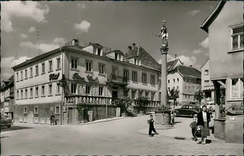 Ansichtskarte Buchen (Odenwald) Am Bild Hotel Prinz Carl VW Käfer 1962