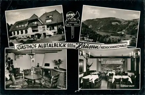 Ansichtskarte Häusern Hotel Albtalblick, 900 m Mehrbild 1965