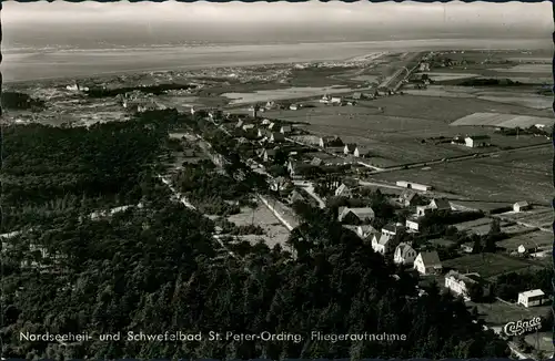Ansichtskarte St. Peter-Ording Luftbild Stadt 1963