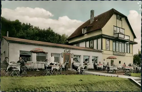 Ansichtskarte Bad Grund (Harz) Hotel - Pension ,,Schönhofsblick" 1960