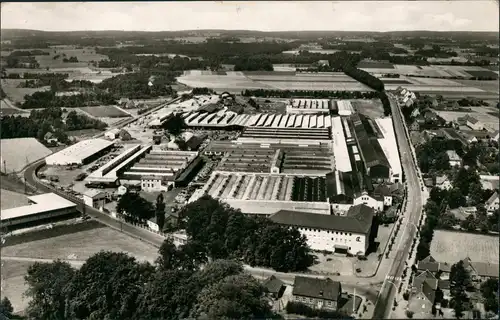 Ansichtskarte Harsewinkel Gebr. Claas Mähdräscherwerke Luftbild 1959