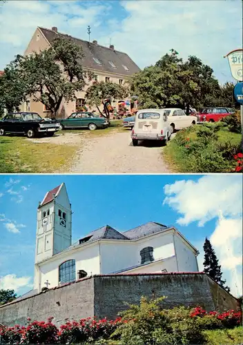 Bergkirchen Gaststätte Anton Pfeil, diverse Autos Auto, Kirche 1972