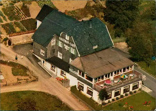 Züschen-Winterberg Gasthof Pension Haus Sonneneck Inh.   Luftaufnahme 1960