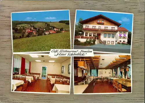 Güttersbach-Mossautal Café Restaurant Pension Haus Schönblick Innen & Außen 1982