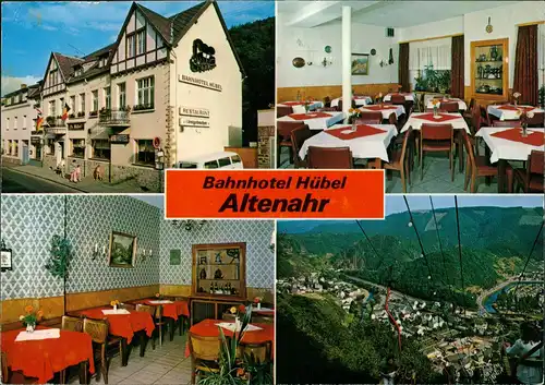 Altenahr Bahnhotel Hotel Hübel Altenburger Straße Innen & Außen 1983