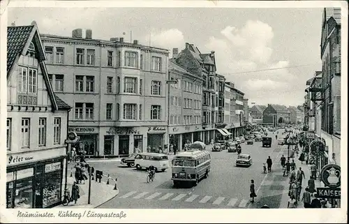 Ansichtskarte Neumünster Kuhberg, Busse - Kaisers 1959