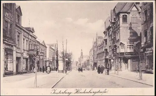 Insterburg Tschernjachowsk (Черняховск) Hindenburgstraße, Cafe Lehmann 1915