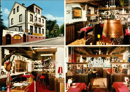 Bad Nauheim "Badewanne" bei Fischer's Fritze Lokal Ansichten Innen & Außen 1970