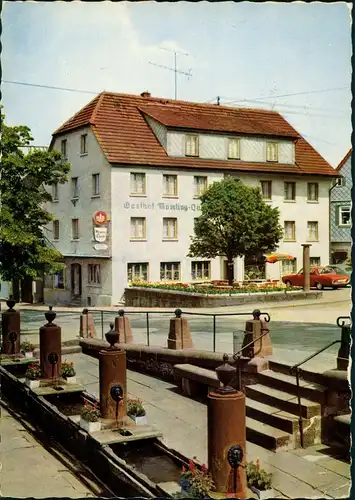 Beerfelden (Odenwald) GASTHOF Metzgerei Zur Mümlingquelle Bes. H. Hoff 1964