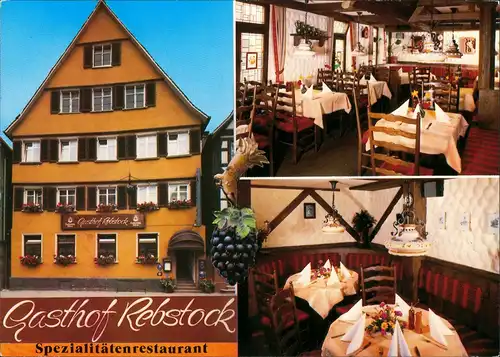 Mengen Gasthof Rebstock Spezialitäten-Restaurant Bes. Otto Karl Linder 1997/1970