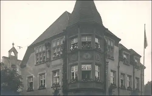 Ansichtskarte Blasewitz-Dresden Rathaus im Festschmuck 1922