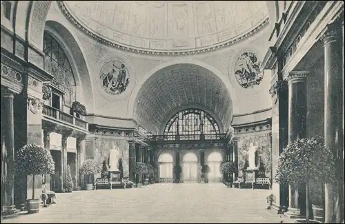 Ansichtskarte Wiesbaden Kurhaus - Wandelhalle 1912