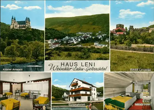 Ansichtskarte Weinähr Gelbachtal Privatpension Haus Leni Bes. H. Hembes 1970