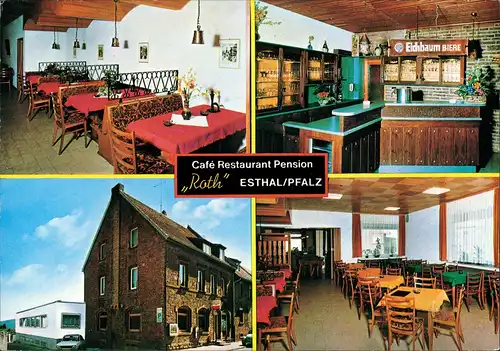 Esthal Café Restaurant Pension Ludwig Roth Hauptstrasse Esthal   1974