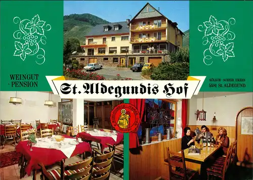 Sankt Aldegund WEINGUT PENSION St. Aldegundis Hof Am Moselstausee 1970