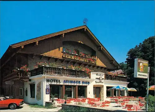 Mühltal Hotel Gasthof Bruckmühle Mühltal 3 bei Weyarn Post Valley 1970