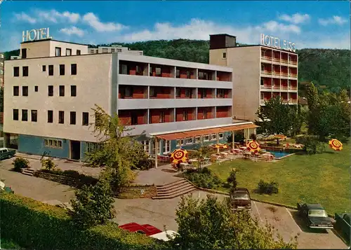 Ansichtskarte Leonberg Hotel Eiss a.d. Autobahn-Ausfahrt Stuttgart-West 1965