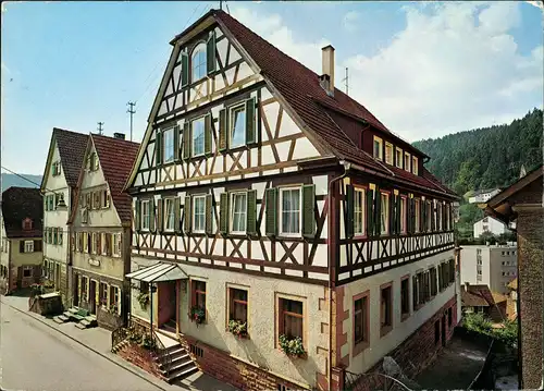 Ansichtskarte Bad Liebenzell Hotel Hirsch Kirchstrasse, Schwarzwald 1979
