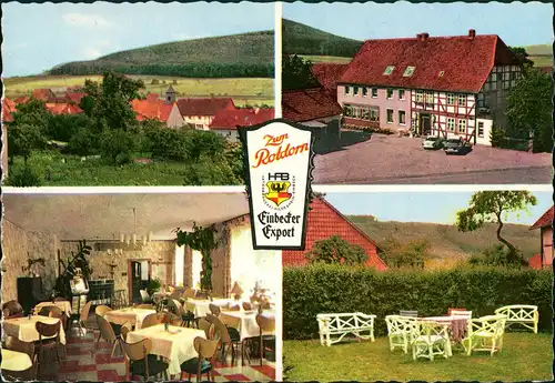 Heinum-Gronau (Leine) Hotel ROTDORN Mehrbild-AK 4 Echtfoto-Ansichten 1963