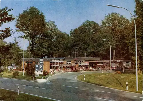 Hausen bei Würzburg Autobahn Raststätte Gasthaus Riedener Wald Ostseite 1970