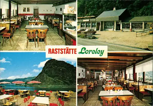 Sankt Goar Auto Raststätte LORELEY am Rhein, Bes. F. Bubenheim 1979