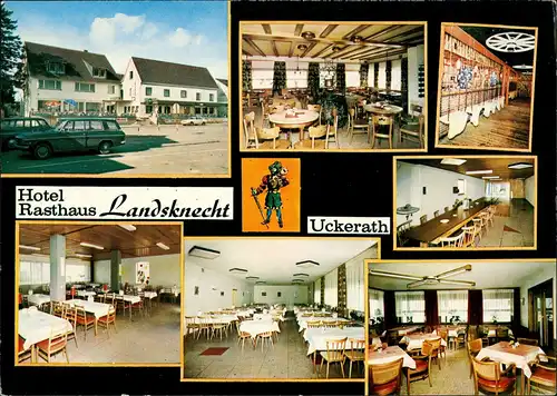 Uckerath-Hennef (Sieg) LANDSKNECHT Hotel-Reasthaus Gaststätte Innen & Außen 1970