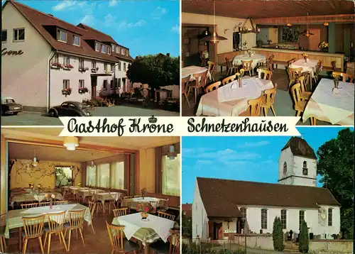 Ansichtskarte Friedrichshafen Gasthof KRONE Ortsteil Schnetzenhausen 1965