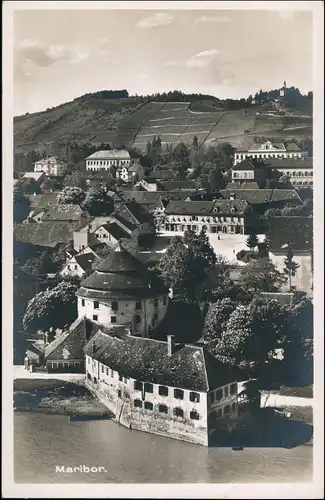 Postcard Marburg an der Drau Maribor Blick auf den Hang - Platz 1929