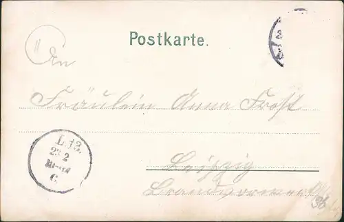 Ansichtskarte Leipzig Pleisse - Ruderstation Restauration 1903