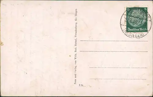 Ansichtskarte Freudenberg (Siegerland) 2 Bild: Fachwerkhäuser 1940