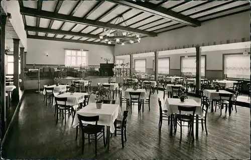 Winterkasten-Lindenfels (Bergstraße) Gasthaus Metzgerei Zur Sonne  Innen 1955