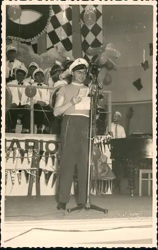 Foto Gotha Fasching Stadthalle - Redner 1960 Privatfoto
