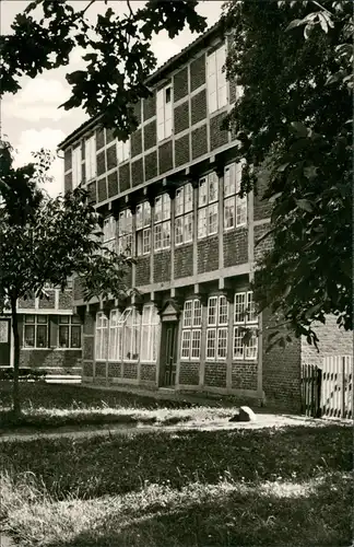 Ansichtskarte Otterndorf Alte Lateinschule Latein Schule Garten Partie 1955