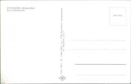 Ansichtskarte Otterndorf Alte Lateinschule Latein Schule Garten Partie 1955