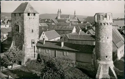 Ansichtskarte Ladenburg (Neckar) Martinstor mit Hexenturm 1960