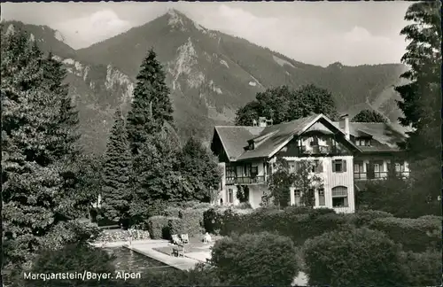 Ansichtskarte Marquartstein Panorama-Ansicht mit Hochlärch 1969