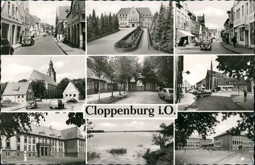 Cloppenburg 9 Ansichten Strassen, Gebäude, VW Käfer uvm. 1966