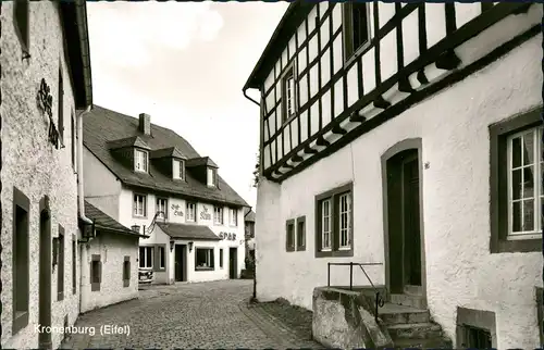 Kronenburg Eifel-Dahlem (Nordeifel) Straßen Partie mit SPAR-Geschäft 1965