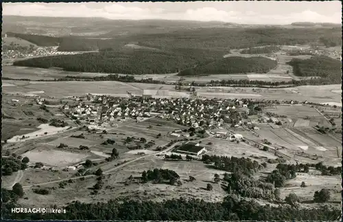 Hörbach-Herborn Luftbilder Dillkreis Luftaufnahme aus großer Höhe 1967