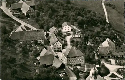 Waldkirch (Schwarzwald Breisgau) Luftbild Überflug Wohnhäuser Dorfmitte  1955