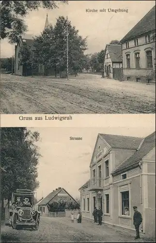 Ludwigsruh 2 Bild Straßen  Küstrin Kostrzyn Neumark Landsberg Gorzów 1913