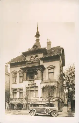 Foto Hannover Auto vor Haus Wedekindstraße 24 1922 Privatfoto