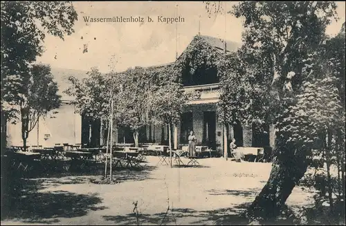 Ansichtskarte Kappeln (Schlei) Wassermühlenholz Restauration 1924